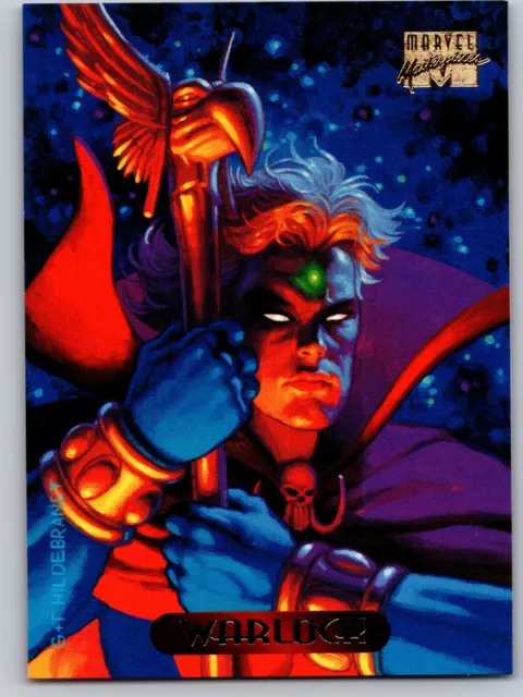 #134 Warlock 1994 Fleer Marvel Masterpieces Greg and Tim Hildebrandt