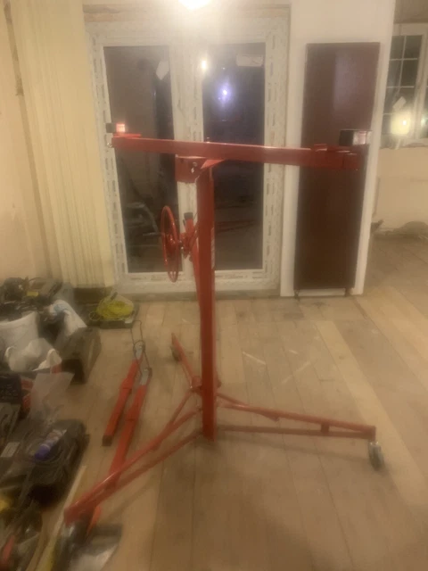 11ft Drywall Lift Hoist Plaster Board Panel Hoist Caster Lifter Sheet Crane