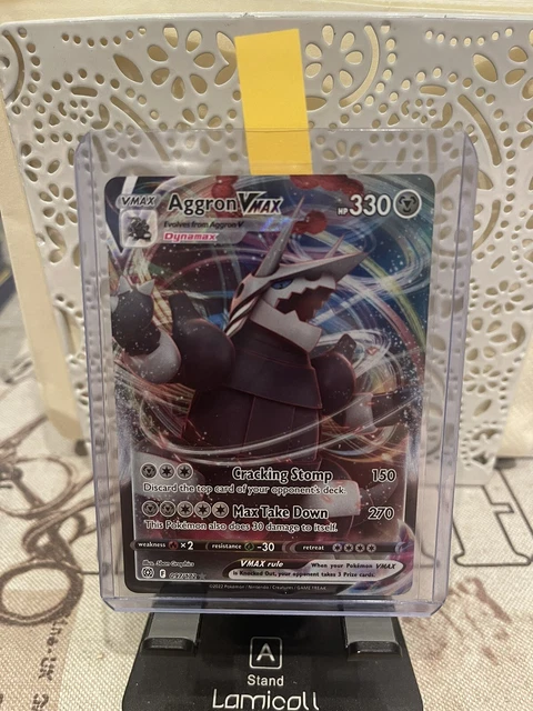 Pokemon Karte TCG Aggron VMAX 097/172 Strahlende Sterne Holo Rare NM Englisch