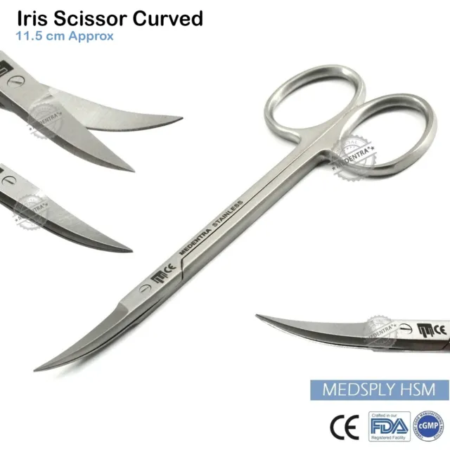 Iris Scissors Curved Gum Tissue Suture Super Cut Suture Surgical Shear Lab Tools