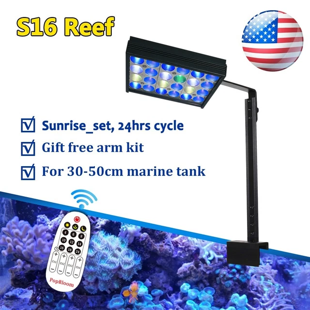 DSunY Led Light Aquarium Saltwater Nano Fish Tank Lighting for Marine Reef Coral
