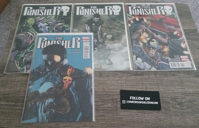 Marvel Comics The Punisher Vol 9 Lot #4-6, 14 Greg Rucka 2011