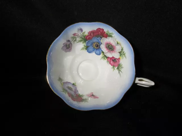 Royal Albert Milady Anemone Fancy Cup & Saucer Bone China Made in England 2