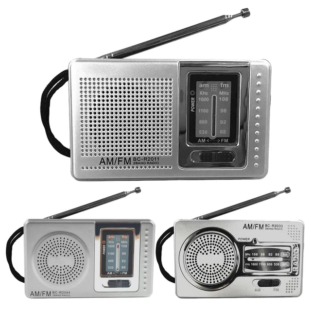 PORTABLE RADIO AM FM Mini Compact Transistor Radios Great Reception ...