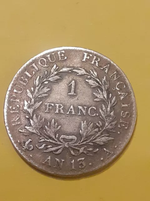 France 1 Franc Napoleon 1Er An 13 A Paris