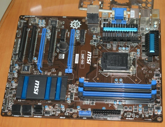 MSI ZH87-G43 DESKTOP Motherboard, LGA1150 Intel H87 DDR3 +I/O baffle £ ...