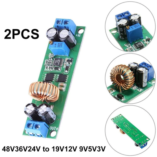 10A CC a CC 6.5V-48V a 1.25V-30V, convertidor regulador descendente ajustable