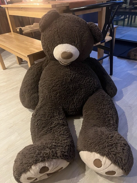 GIANT BROWN TEDDY Bear Soft Toy Costco Hugfun 134cm 53
