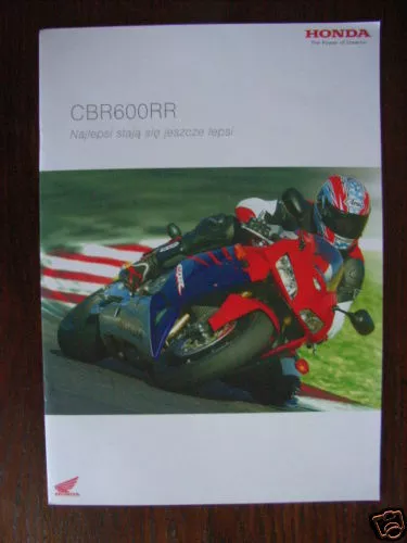 Honda CBR600RR Prospekt / Brochure, PL