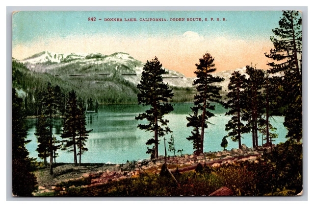 Donner Lake CA Ogden Route Southern Pacific Railroad #842 Divided Back Postcard
