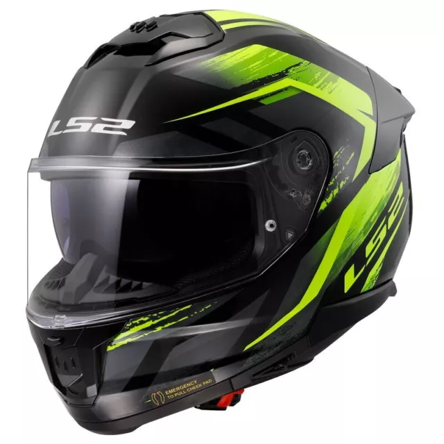 Casco Ls2 Integral Ff88 Stream Ii Fury Negro-Amarillo Mejor Precio En Web