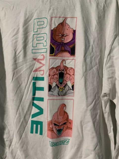 Dragon Ball Z New Adult T-Shirt - Majin Buu Saga Action Front Episodes Bac