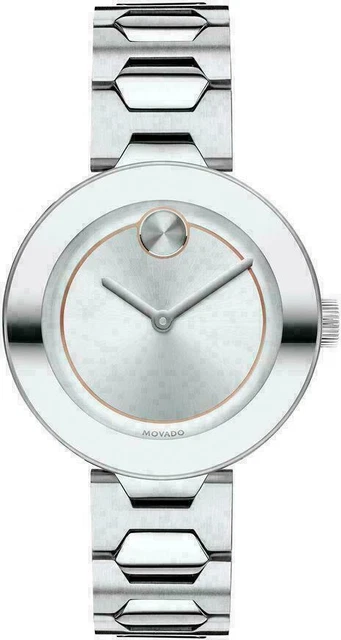 Movado 3600381 Bold Argento Quadrante Argento Acciaio Inox Orologio da Donna