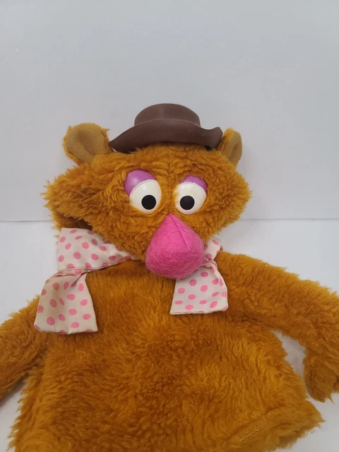 Fozzie Bear Muppet Fisher Price 861 Hand Puppet 10" Jim Henson Toy 1978 Vintage