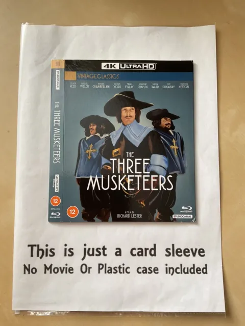 The Three Musketeers 4K UHD Card Slip Sleeve ( No Movie )