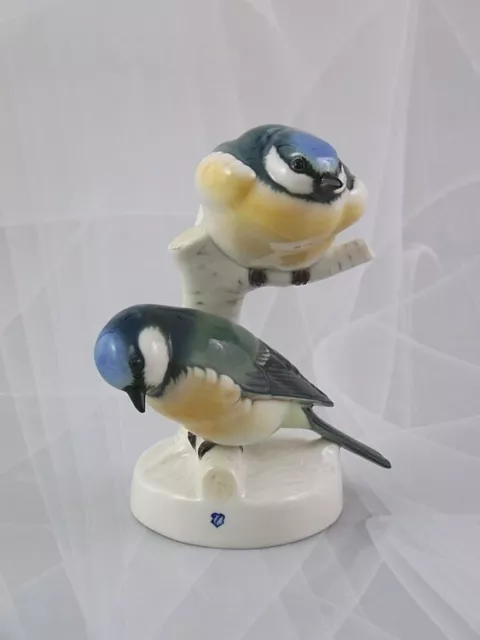 Nymphenburg "Zwei Kohlmeisen" Vogel Blazek Figure Figurine Porzellanfigur 1 Wahl