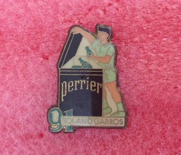 Coffret De 3 Pins Roland Garros Perrier - Édition 1989 - Noeuds Papillon Et Zeste - Parfait état - Vintage