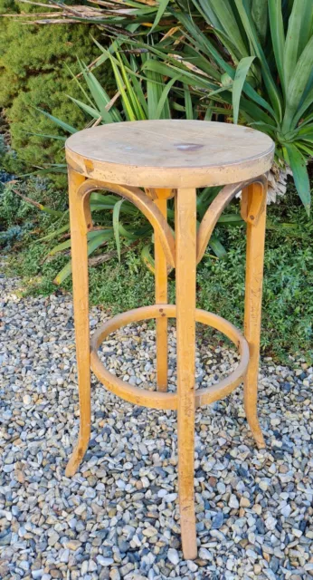 Ancien Grand Tabouret De Bar Baumann Annee 50 Cafe Bistro