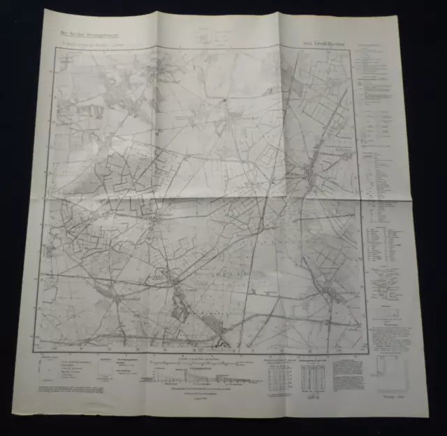 Landkarte Meßtischblatt 3645 Groß Beeren, Stahnsdorf, Ruhlsdorf, Sputendorf 1942