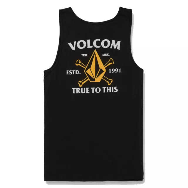 Volcom Homme Meziane Noir sans Manche Réservoir Haut Vêtements Apparel Snowboard