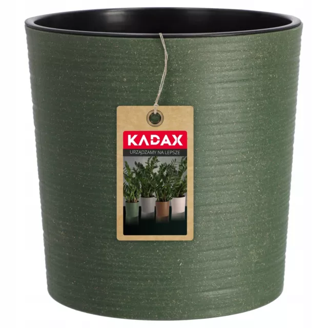 KADAX Blumentopf mit Holzspänen, eleganterübertopf mit Einlage, Topf, Gartenscha