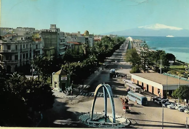 Reggio Calabria - Lungomare E Veduta Dell'etna Vg 1967