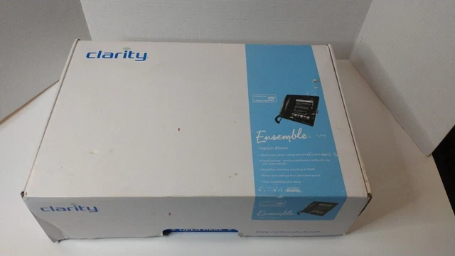 Clarity Ensemble Digital Touch Screen Amplified Closed Caption Clear Captions