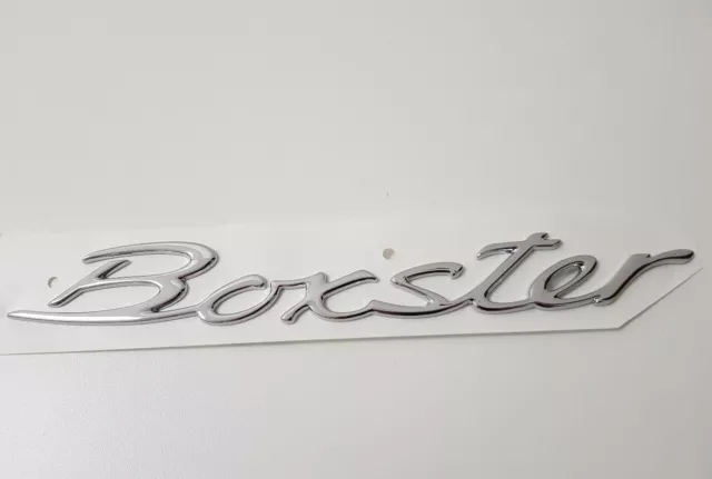Genuine Porsche 986 550 Boxster Rear Badge Emblem Chrome 98655923702 New