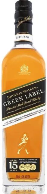 Johnnie Walker Green Label 15 Year Old 700ml Bottle