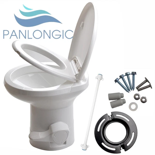 20& RV CAMPER Toilet Gravity Flush Toilet Foot Pedal Home Caravan