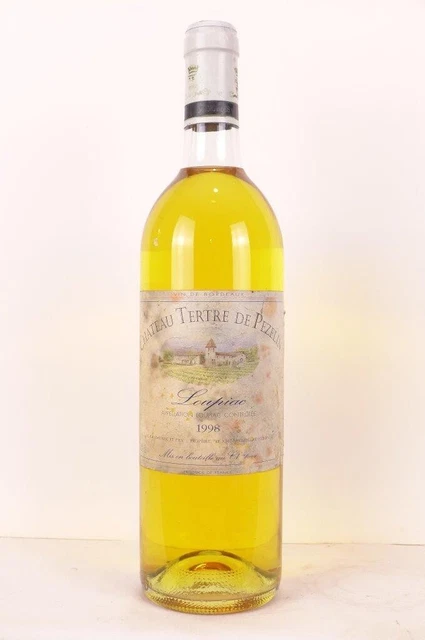 loupiac château tertre de pezelin (étiquette sale) liquoreux 1998 - bordeaux