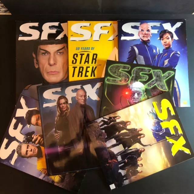 7 x SFX Magazine STAR TREK Collectors Covers Job Lot Bundle