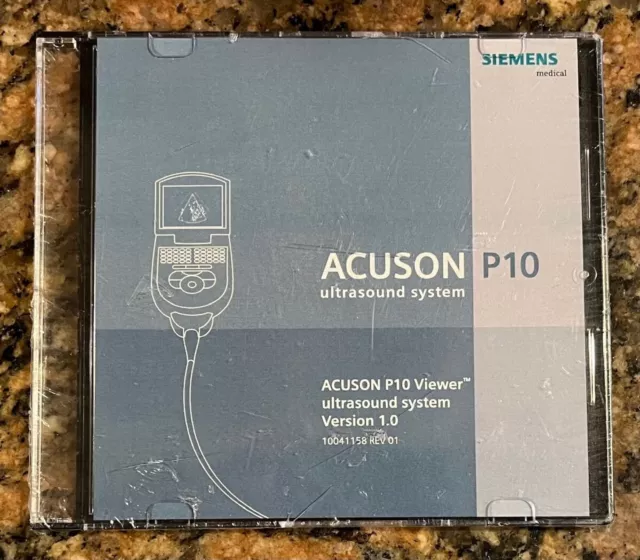 Siemens Acuson P10 Viewer handheld Ultrasound system Version 1.0 sw (New/Sealed)