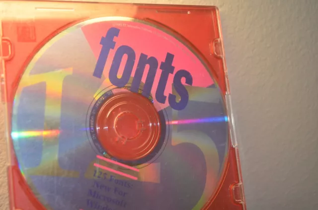 Vintage Microsoft Windows 125 Fonts
