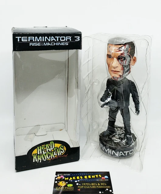 RARE 2003 Head Knockers Terminator 3 Rise Of The Machines 7" Bobblehead w/  Box