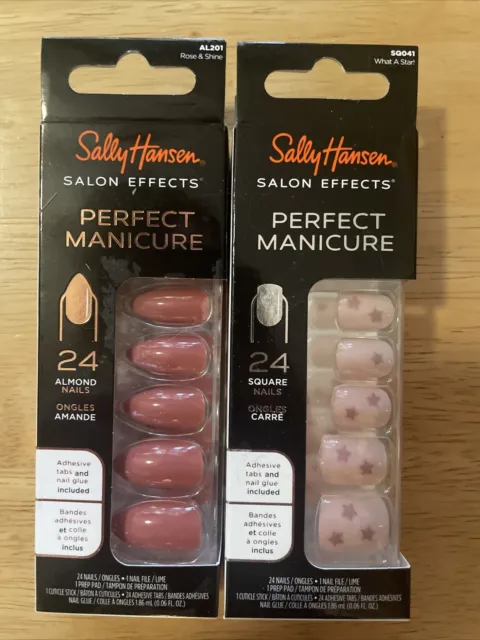 Sally Hansen Salon Effects Perfect Manicure Press On Nails -Set of 2