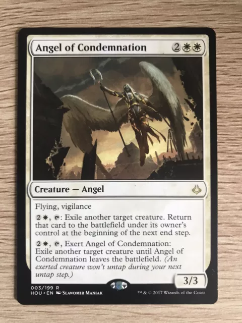 Angel of Condemnation MTG Magic Gathering Card NM Mint Hour of Devastation HOU