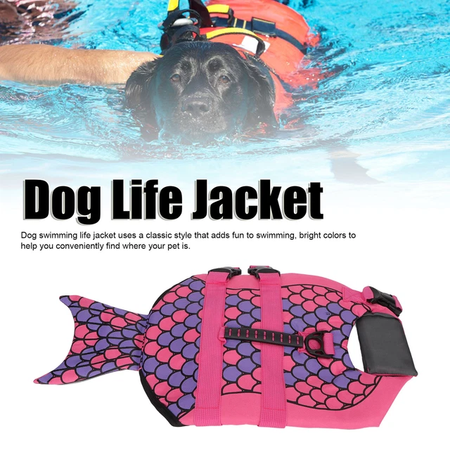 Chaleco salvavidas para mascotas fácil de usar protector ajustable elegante vida para mascotas transpirable