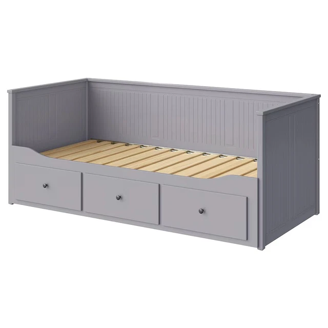 IKEA HEMNES DAYBED with 3 drawers + 2 matresses RRP £469, GREY £70.00