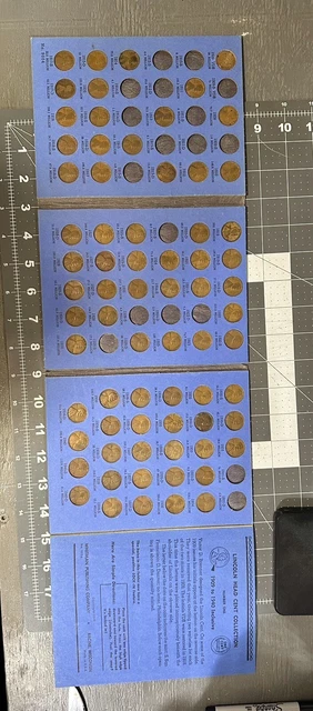 Whitman 1949 Lincoln Cent Collection 1909-1940 Album No. 1 With 71 Wheat Cents
