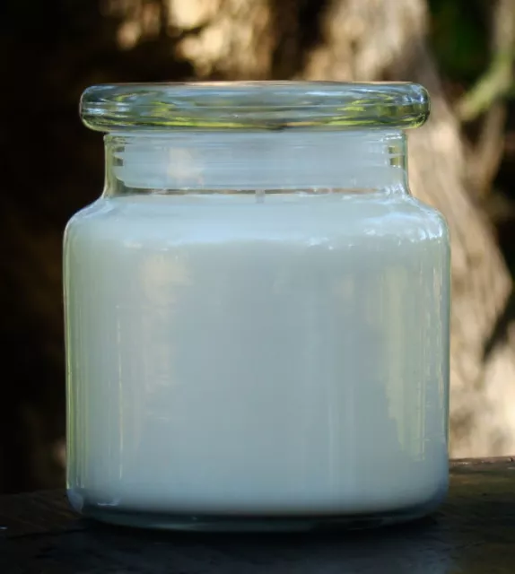 150hr 900g CLEMINTINE & CLOVES Organic Soy Wax GLASS JAR CANDLE with SNUFFER