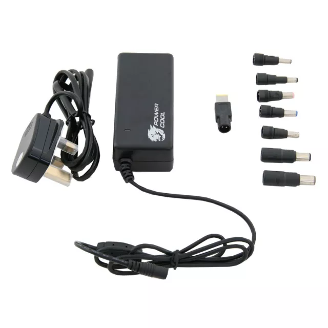 Powercool PC-ACU90H-S V4 90W 19V 4.74A Universal Laptop AC Adaptor with 8 Tips -