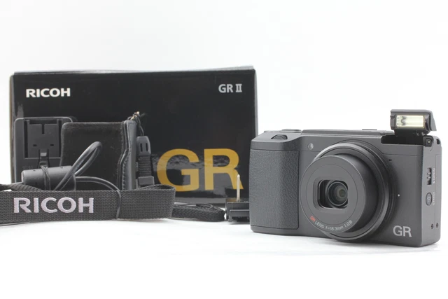 Count 1976 [MINT w/ Case] RICOH GR II 16.2MP DIGITAL COMPACT Wi-Fi From JAPAN 2
