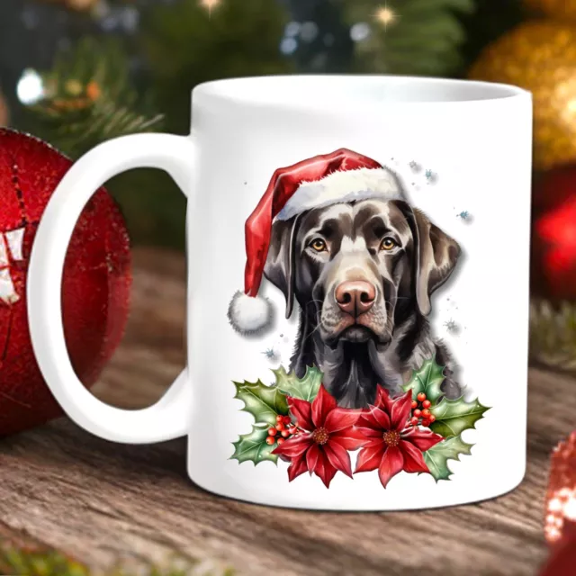 Pet Dog Mug, Christmas  Labrador Retriever - Ideal Christmas Gift