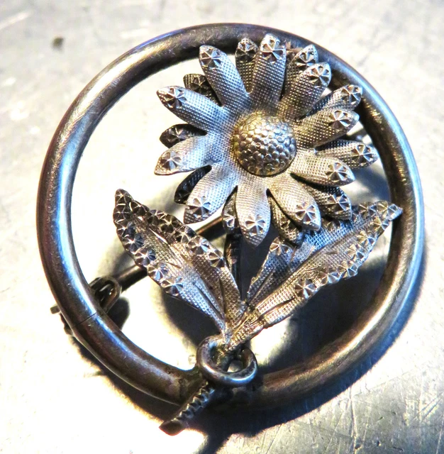 Broche Ancienne En Argent - Prénom Marguerite - Début 1900 - Bijou Vintage