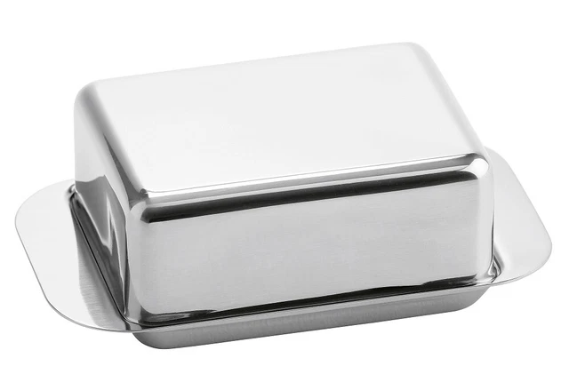 Weis HAUSRAT Butterdose für 125g Butter 12,5x7,5x4,5cm Edelstah