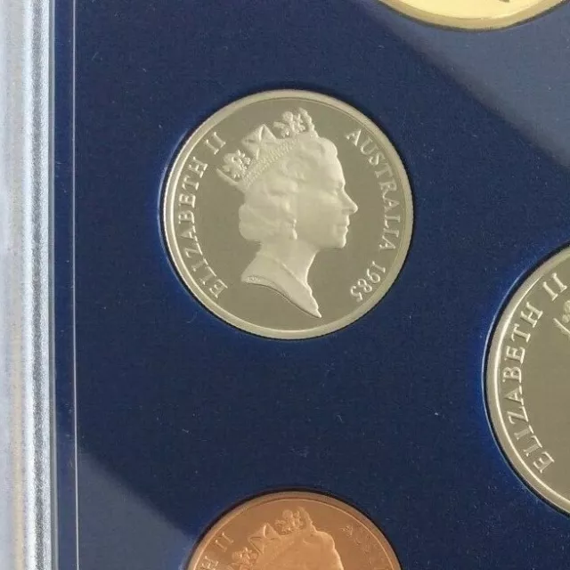 1985 5 cent proof coin in 2 x 2 holder