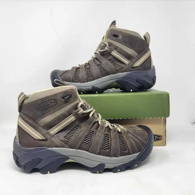 Women's 10.5 Keen Voyageur Mid women's hiking boots in Brindle / Custard