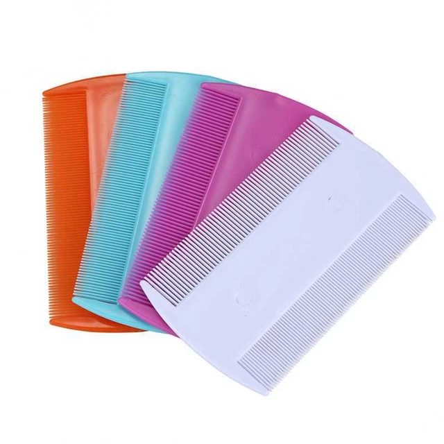 4pcs Lice Combs, sided Pet Combs, Dog Pet Grooming Fine Tooth Hair Combs P3Q8