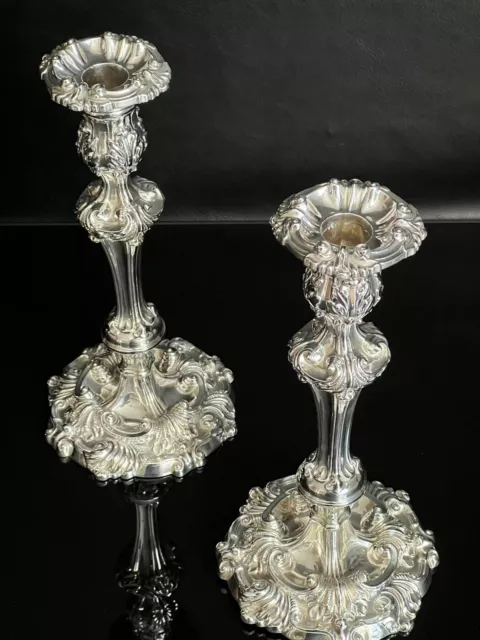 Kerzenleuchter Antik Alt in 925er SILBER  Sheffield 1816 Empire ~ Biedermeier